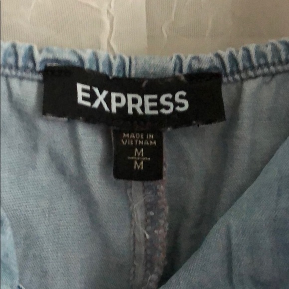 denim color sun dress - Picture 3 of 4